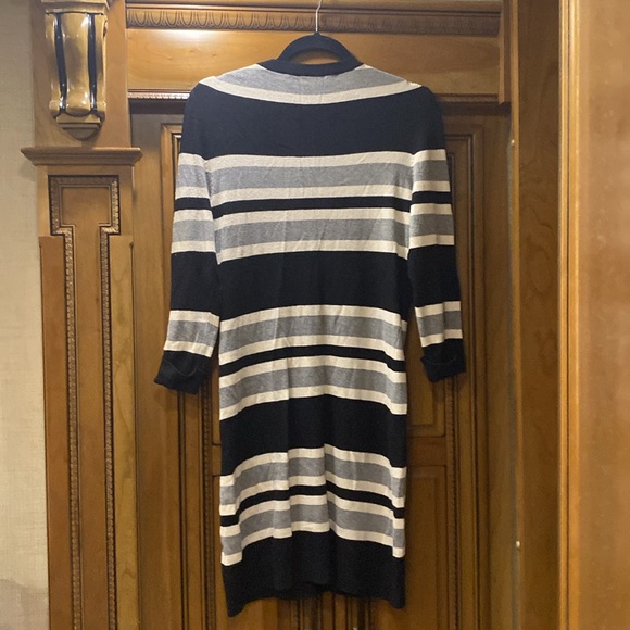 French Connection Bambi Jag Striped Sweater Dress, Size 10 - Picture 5 of 8